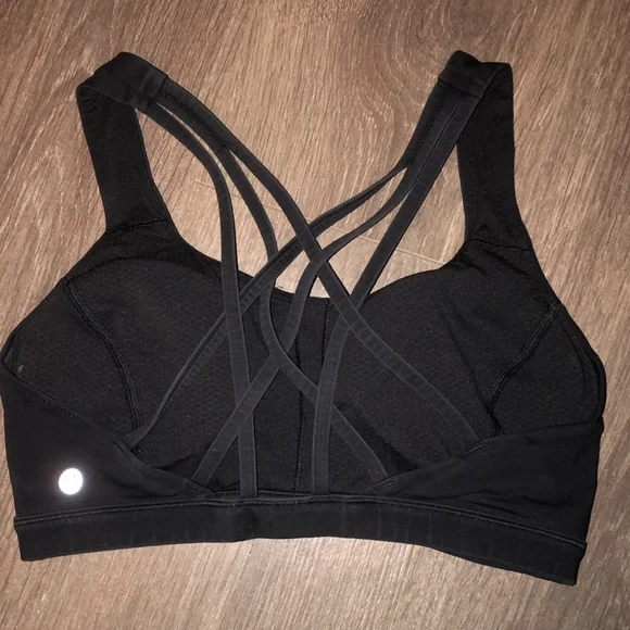 Lululemon black free to be serene bra size 8 - Picture 2 of 4